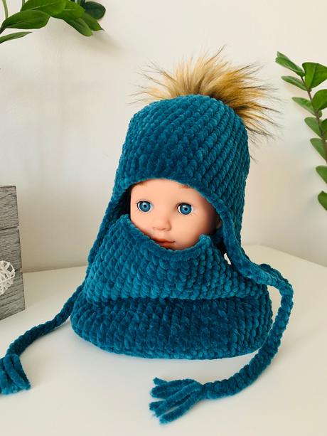 Hačkovaná čiapka a tunel, 80 / 86 / 92 / 104 / 110