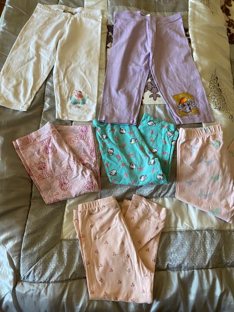 3/4 leginy 6x 134/140 top stav, h&m,134