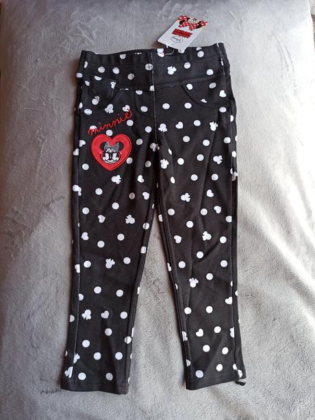 Nohavicové legíny, jeggingsy, disney,104