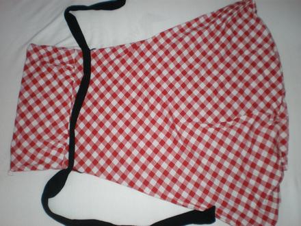 Červeno-biele šaty, amisu,34