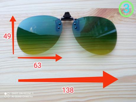 Klip na dioptrické okuliare uv 400 filter,