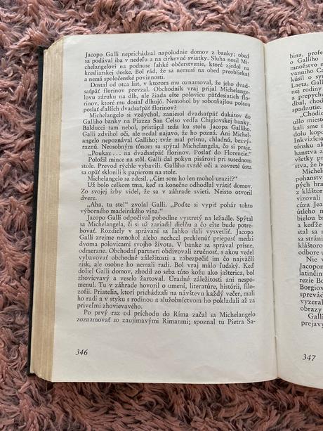 Krásna stará kniha michelangel agónia a extáza 75,