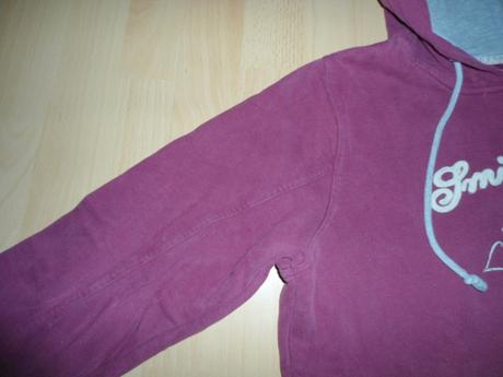 Bordova hrubsia mikina, s