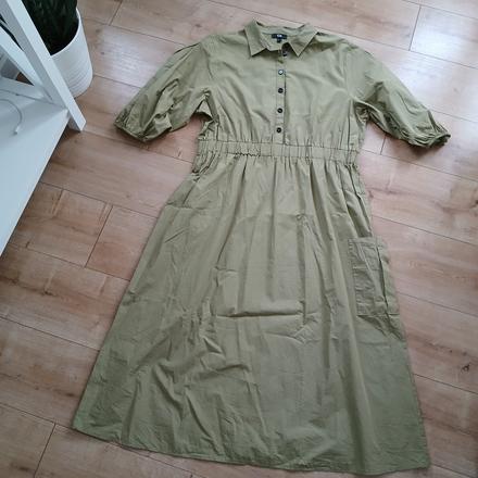 Bavlnené košeľové šaty, c&a,48