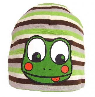 Pinkie detská čiapka green/brown frog, pinkie,86 - 134