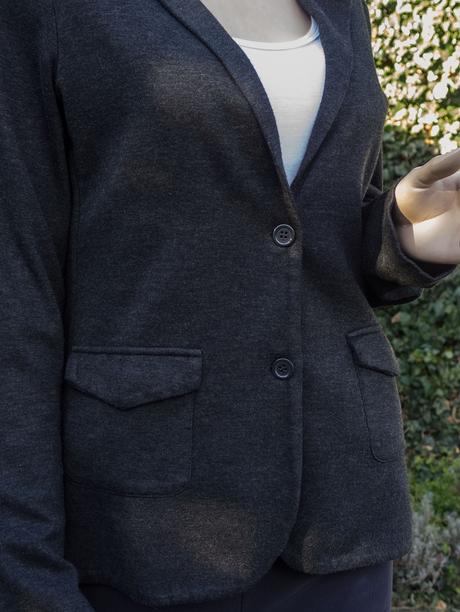 Teplákové grafitové sako, esprit,l