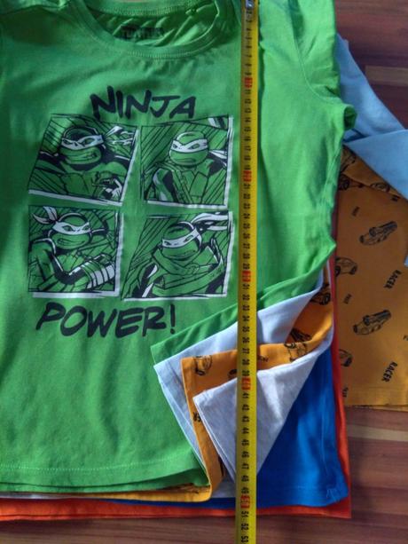 6x tričko dlhý rukáv 128/134, sinsay,128