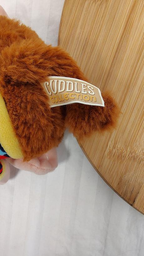 Plyšová hnedo ružová opica, tričko, cuddles, 24 cm, 