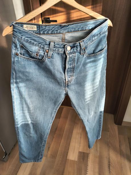 Levis 501 rovné štýlové rifle s vysokým pásom s-m, levis,m