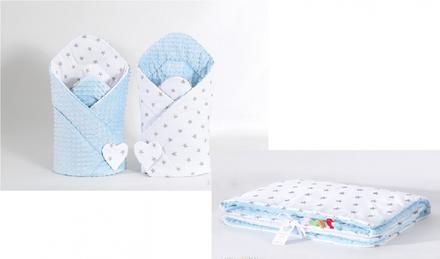 Obojstranná sada minki deka+zavinovačka,