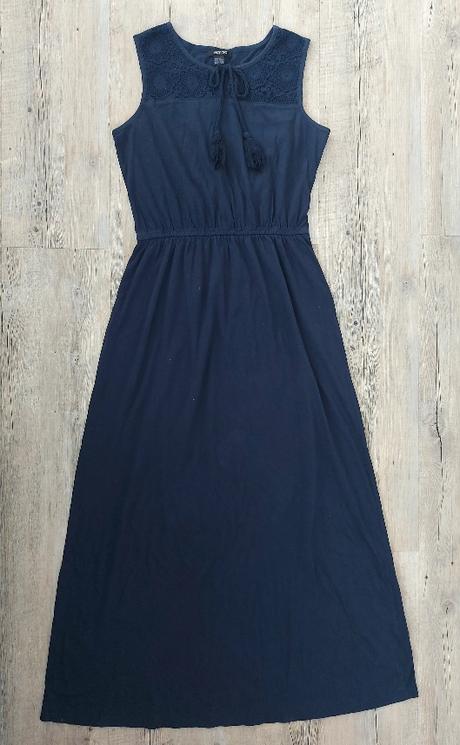 Dlhé letné šaty - modré, esmara,36