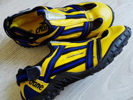 Tenisky č.28-29,pestré žlté aju do vody, 28