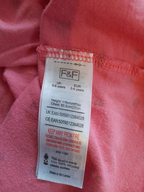 Bavlnené šaty 3 ks veľ 110/116, h&m,116
