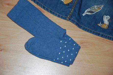 Žirafkové riflové šatôčky a pančušky, next,80