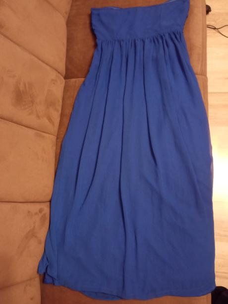 Letné kráľovsky modré šaty, m