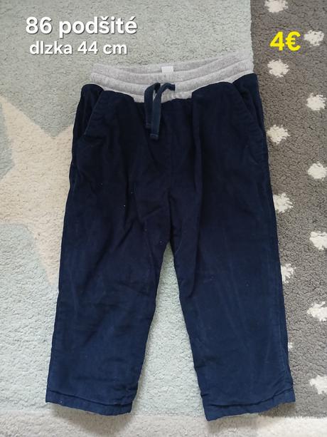 Zateplene nohavice 86, 86