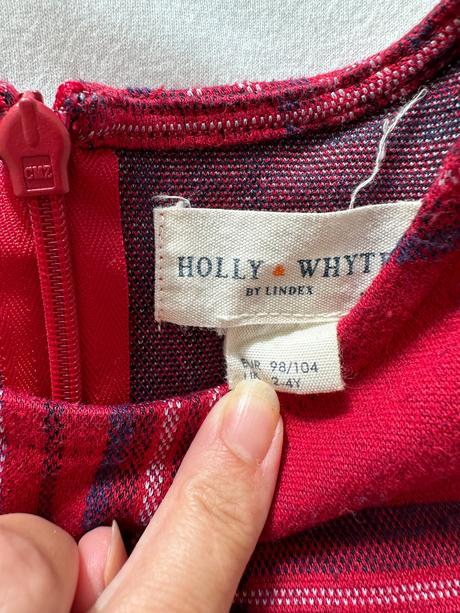 Kárované vianočné šaty lindex, lindex,104