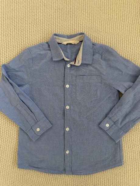 Krásna košeľa modrej farby h&m, h&m,116