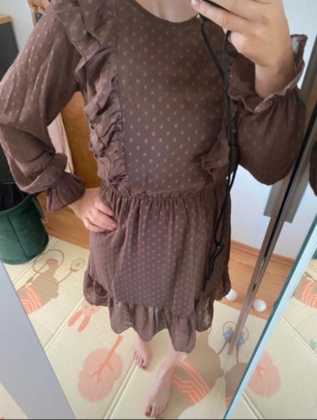 Hnedé mini šaty, sinsay,xs