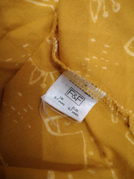 Šaty horčicové f&f krasne 116/122, f&f,116