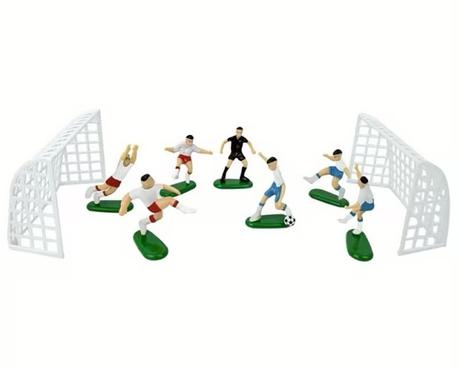 Tortový zápich futbalisti plast - skladom, tz-63, 