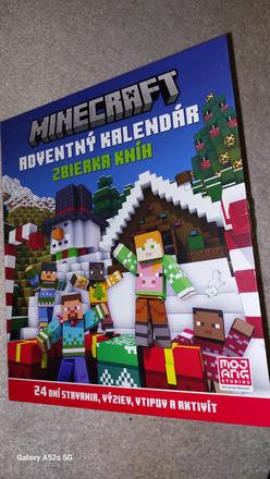 Minecraft adventný kalendár zbierka kníh,