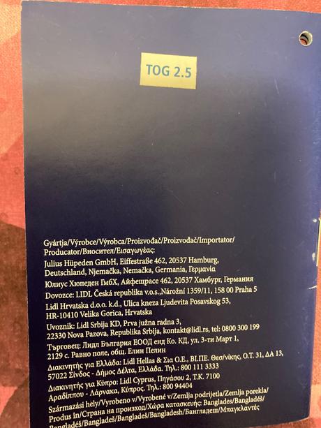 Spací vak 2.5 tog, lupilu