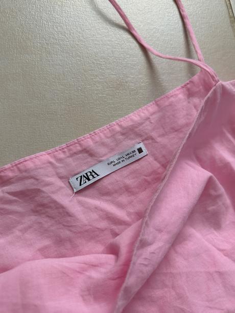 Ružové letné maxi šaty zara bavlna,, zara,l