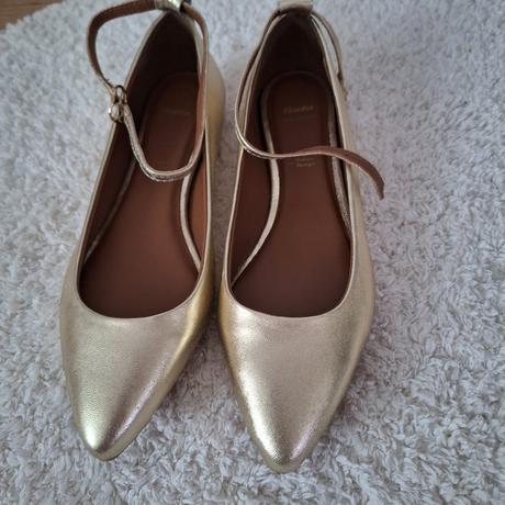 Nové kožené balerinky pc 59,99e, baťa,38