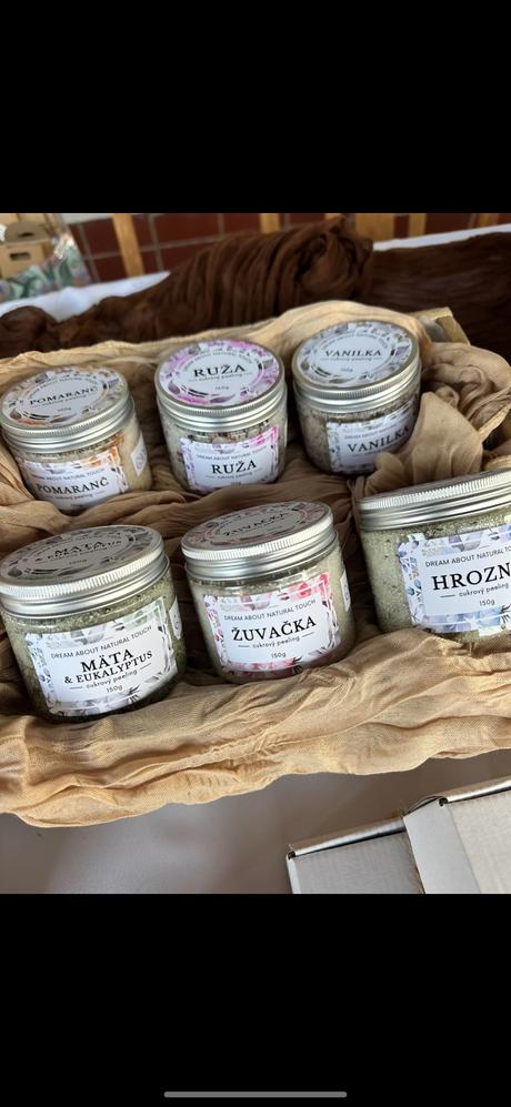 Handmade telový peeling - žuvačka, 