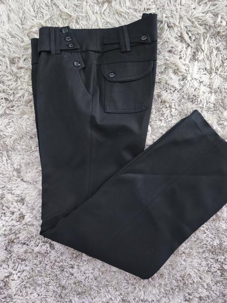 Čierne elegantné nohavice, xl