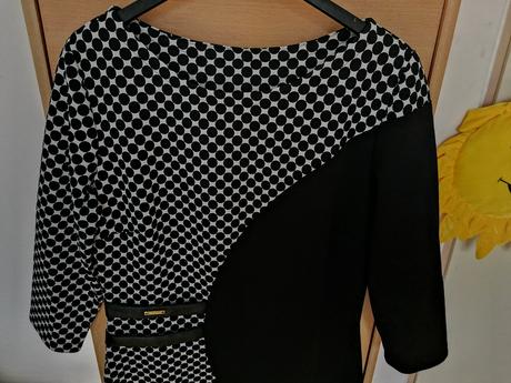 Bodkovane čierne saty, marika,44