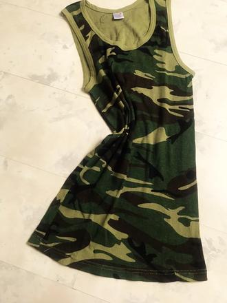 Bavlnené maskáčové tielko, s