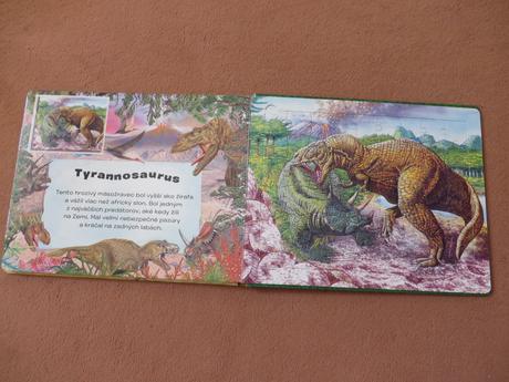 Knižka puzzle s dinosaurami - dinosaury,