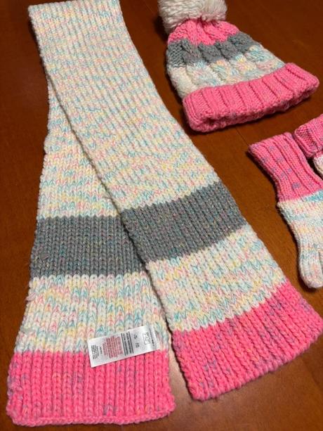 Súprava šál, čiapka, rukavice, f&f,122