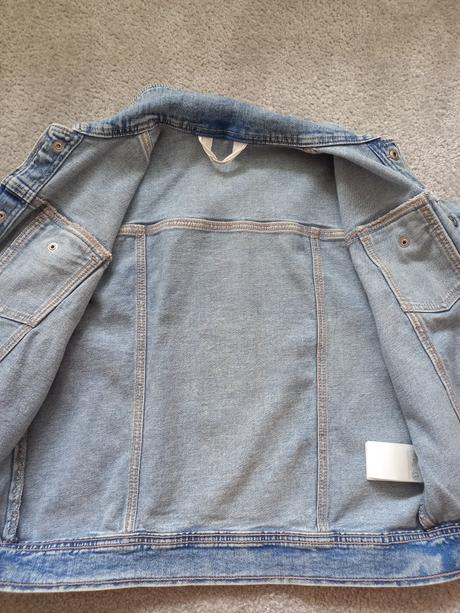 Rifľová bunda, h&m,134