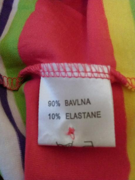 Dámsky farebný pásikavý elastický top, benter m 3., benter,m