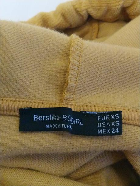 Dámska crop mikina klokanka, bershka, bershka,xs