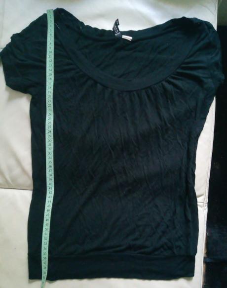 Tenké čierne tričko, h&m,m