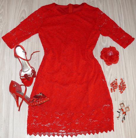 Červené sandálky s kamienkami, always,38