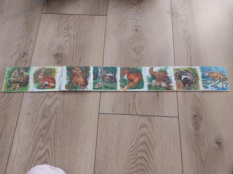 Leporelo zvieratká v lese,