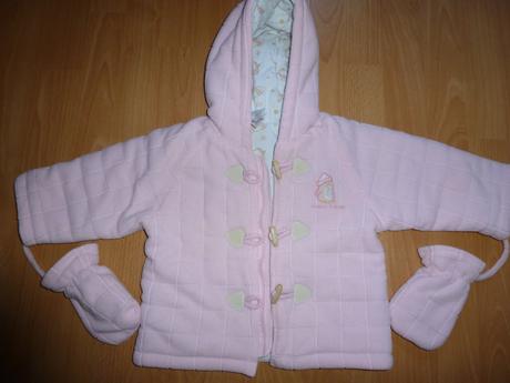 Kabatik s rukavickami , baby club,80