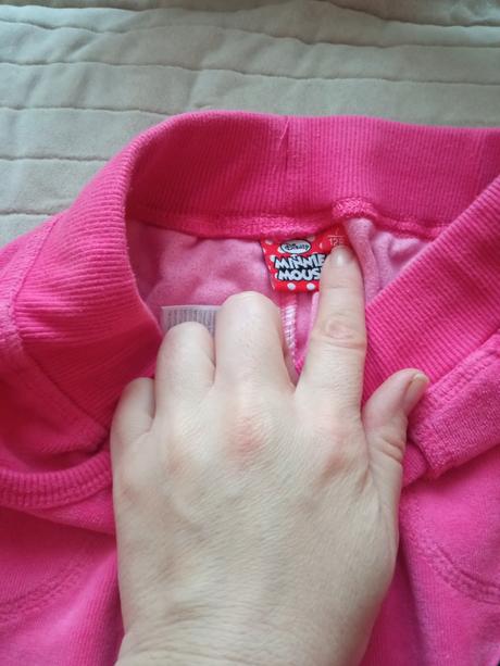 Velurove minnie tepláky, disney,128