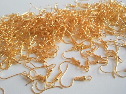 Náušnicove háčiky zlaté, 
