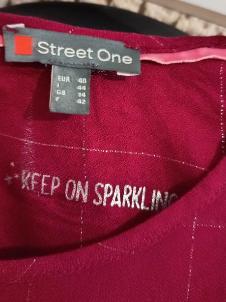 Bordová blúzka, street one,l