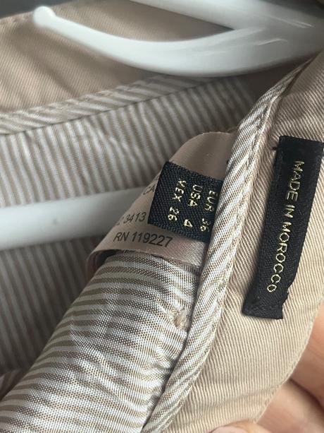 Luxusné béžové chino nohavice massimo dutti, 36