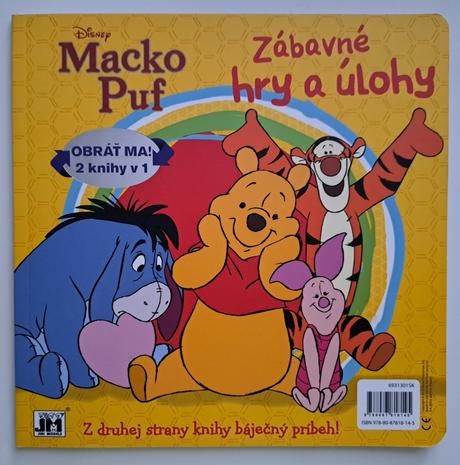 Knižka disney "macko puf" s úlohami, 