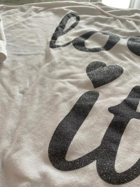 Biele over size tričko, 158