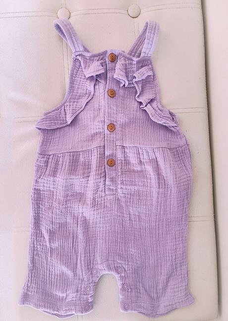 Mušelinový lilavý overal, ergee,86