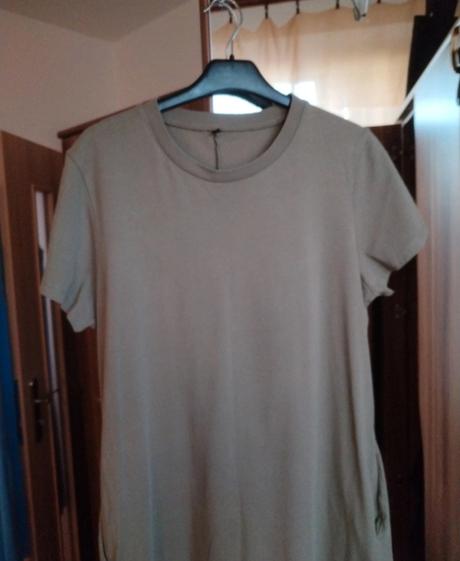 Tričkove šaty v kaki farbe, xxl